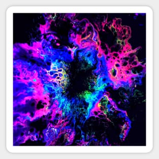 Neon Space Rift Sticker